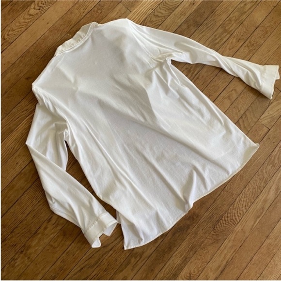 Theory White Blouse Size Small - Picture 10 of 11